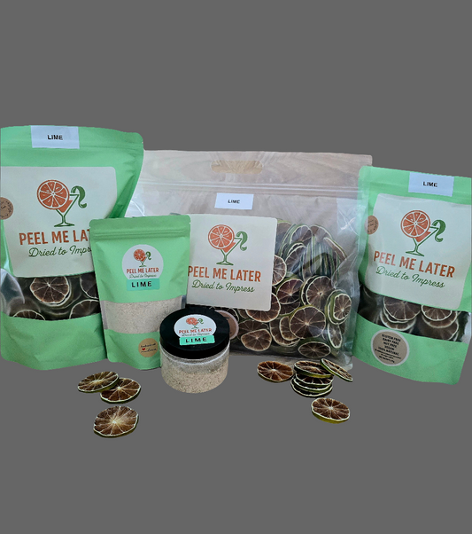 Dried Lime wheels 🍋🟩 XXL 565g (20oz) 380slices