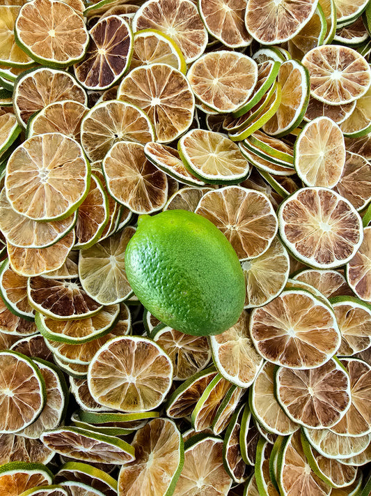 Dried  Lime  wheels   🍋‍🟩   85g  ( ~55slices )
