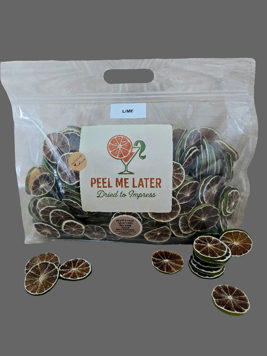 Dried Lime wheels 🍋‍🟩 XXL 565g (20oz) 380slices