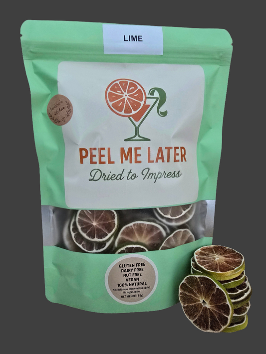 Dried  Lime  wheels   🍋‍🟩   85g  ( ~55slices )