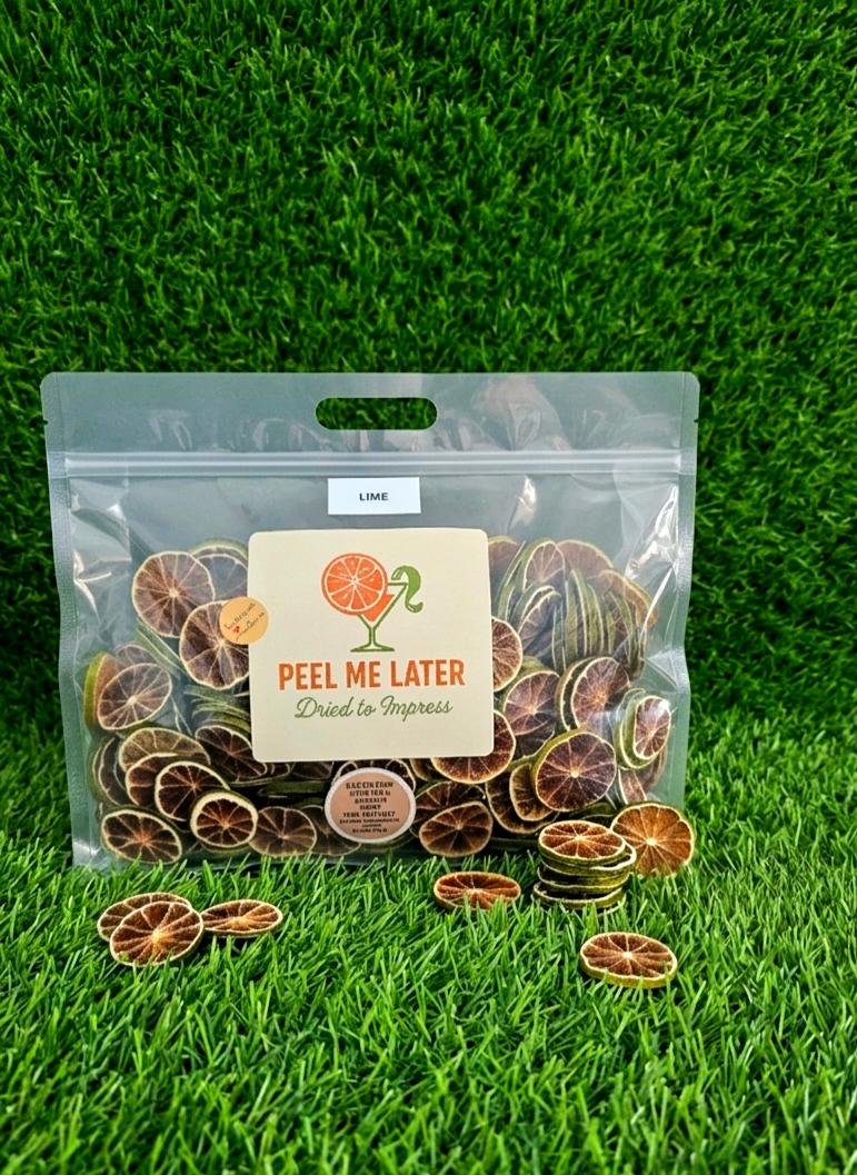 Dried Lime wheels 🍋‍🟩 XXL 565g (20oz) 380slices